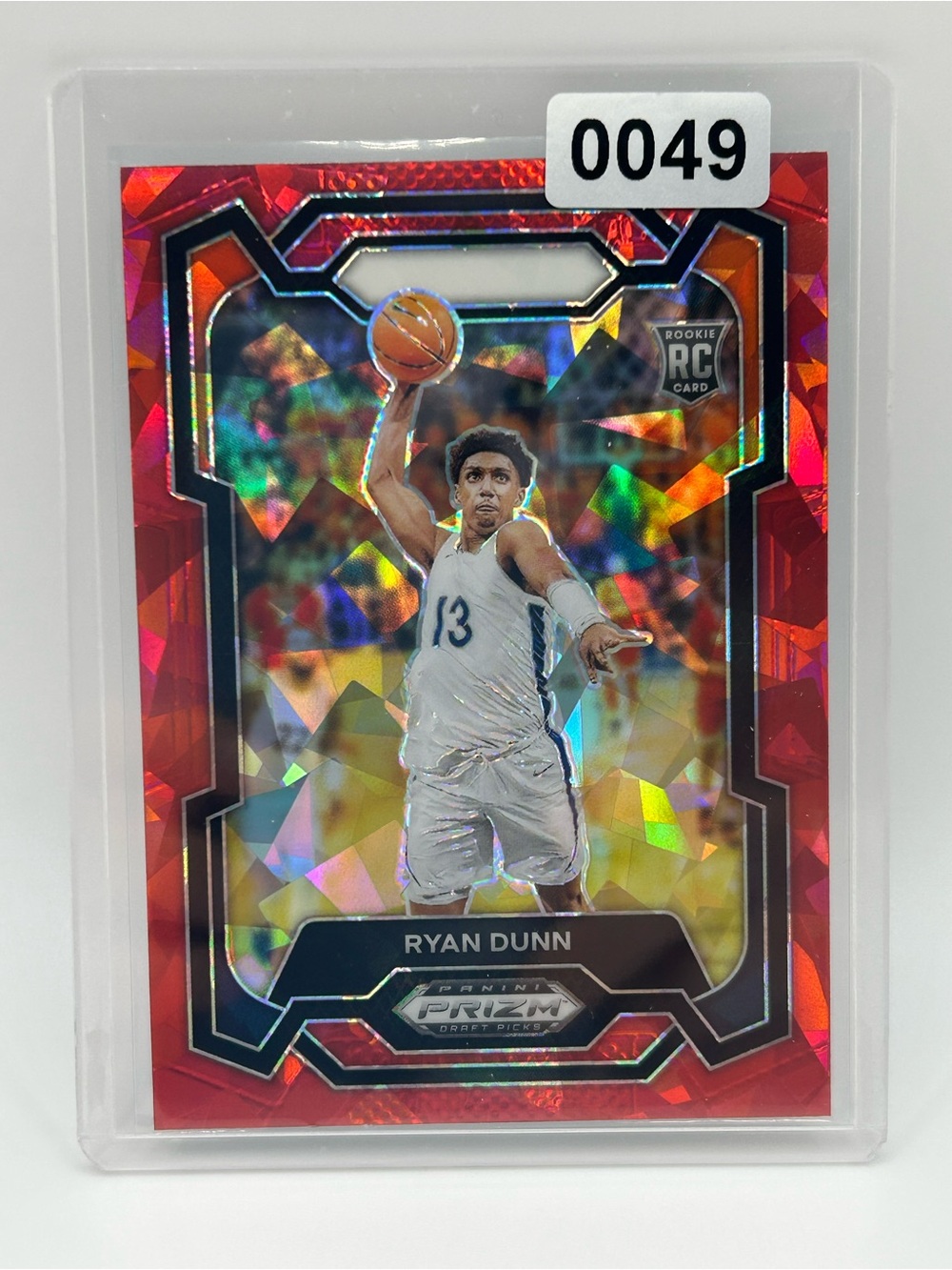 Ryan Dunn Panini Prizm Draft Picks Red Ice Rookie Basketball Card 🏀